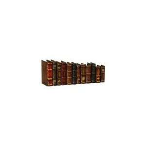  Set/12 Leatherbound Books Books by Sterling Industries 89 