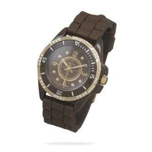  Silicon Fashion Watch With Gold Tone Accents CleverSilver Jewelry