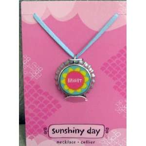 Hallmark Encouragement KDE9204 Bright Sunshiny Day Bottle Cap Necklace