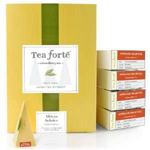 Tea Forte Event Box   48 Silken Pyramid Infusers   African Solstice