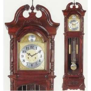 NEW SOLID WOOD GRANDFATHER CLOCK With ORNATE CARVED FLOWER G09  