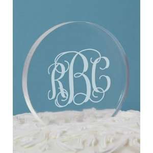  Personalized Round Cake Topper