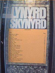   Skynyrd 1977 Songbook 21 songs photos song book sheet music NR!  
