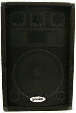 Gemini GSM 1260 12 400W DJ PA Speaker System+Built In 3 Way Passive 