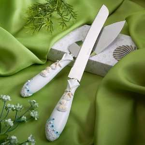 Finishing Touches Collection beach themed wedding cake knife and 