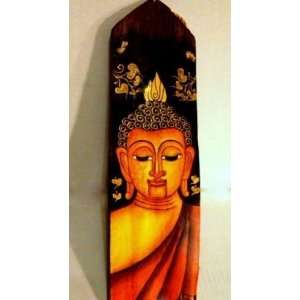  Buddha Lanna Painting Wood Panel3 Blk 