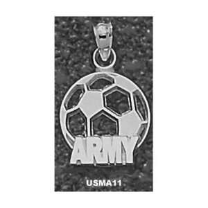  US Military Academy Army Soccer Pendant (Silver) Sports 