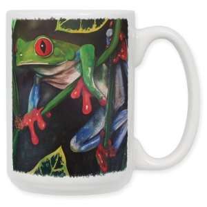  Red Eyed Tree Frog Coffee Mug: Kitchen & Dining
