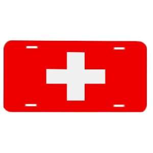  Switzerland Swiss Flag Vanity Auto License Plate 