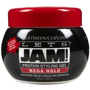  Lets Jam Protein Styling Gel, Mega Hold, 9 oz (Quantity 