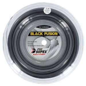  Pro Supex Black Fusion 1.19MM/18G Reel Tennis String 