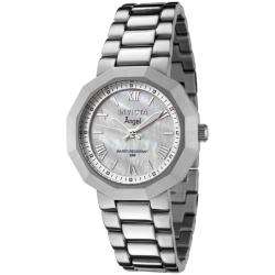 Invicta Womens Angel White Mother of Pearl Dial Stainless Steel Watch 
