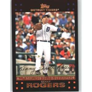  2007 Topps RED BACK #304 Kenny Rogers GG   Detroit Tigers 