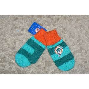    NFL Licensed Reebok Miami Dolphins Toddler Mittens 