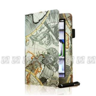 For Kindle Fire Folio Leather Case/Screen Protector/Car Charger/USB 