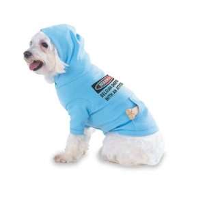 Warning: Belgian Sheepdog with an attitude Hooded (Hoody) T Shirt with 