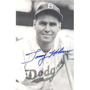  Tommy Holmes Autographed Postcard
