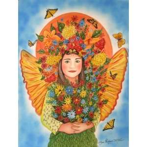  Fairy Princess of Flower by Sue Miller 8x10 Ceramic Art 