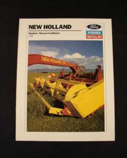 New Holland 116 Haybine Mower Conditioner Brochure NH  