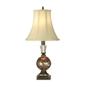  Dale Tiffany PG10380 Art Glass Accent Lamp, Antique Brass 