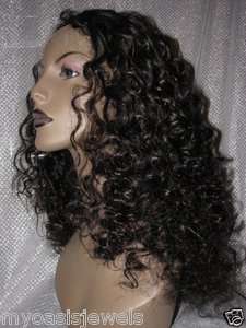 Indian Human Hair Remi Remy FULL Lace Wig Wigs #1/33  