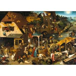  Bruegel Netherlandish Proverbs Wooden Jigsaw Puzzle Toys 