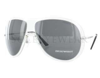 NEW Emporio Armani EA 9720/S D4OP9 Light Grey Sunglasses  