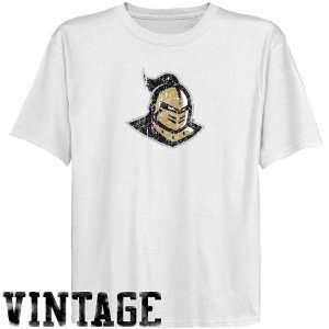 UCF Knights T Shirt : UCF Knights Youth White Distressed Logo Vintage 