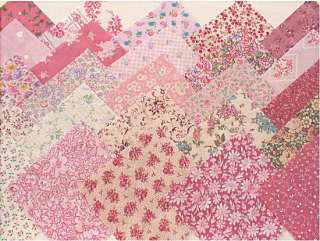 PINK CHARMS Quilt Squares / Quilting Fabric  