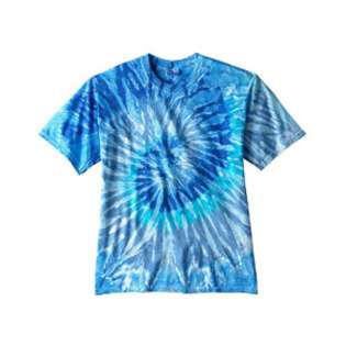 Tie Dye FLUORESCENT SWIRL   XL 5.4 oz., 100% Cotton Tie Dyed T Shirt 