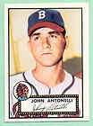 1952 Topps Archives # 140 John Antonelli    Braves