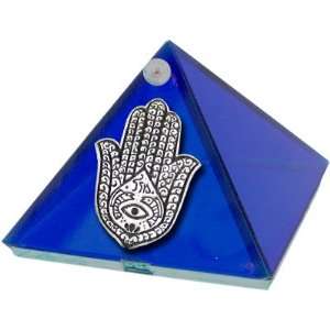 2in Cobalt Fatima Hand Wishing Pyramid 