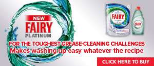 Fairy   For the toughest grease cleaning challenges