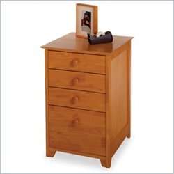   Drawer Lateral Wood File Honey Pine Filing Cabinet 021713994288  