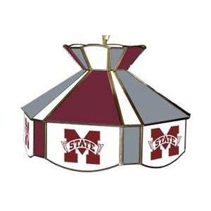 Mississippi State MSU Bulldogs Stained Glass Billiard/Pool Table Swag 