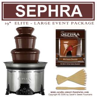 SEPHRA ELITE 19 CHOCOLATE FOUNTAIN  LARGE WEDDING PACK  