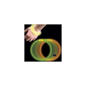 inch Orange, Yellow and Green Color Changing Glow Bracelets 50 Pack
