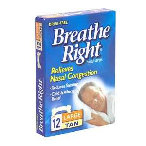 Breathe Right Tan, Large 12 CT  Grocery & Gourmet Food