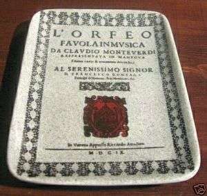 Fornasetti old Orfeo Monteverdi Opera Drama tray  
