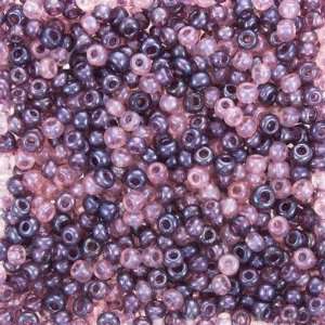  63210006 062 Luster Lilac Mix Czech Seed Beads Tube Arts 