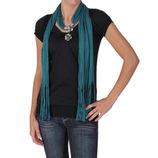 Journee Collection Womens Rose Charm Fashion Scarf at 