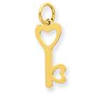 Jewelry Adviser charms 14k Heart Shaped Key & Lock Charm
