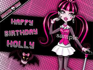 DRACULAURA Edible Picture CAKE Image Icing Topper Monster High  