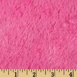  56 Wide Minky Shaggy Hot Pink Fabric By The Yard: Arts 