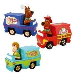   Set of 3, Mystery Machine, Pizza Van and the Fire Engine: Toys & Games