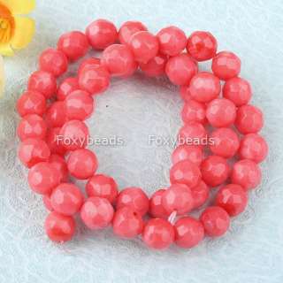   Gemstone Faceted Round Ball Loose Bead 15.5L Jewelry Making  