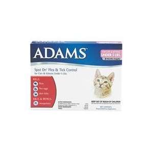  ADAMS FLEA & TICK SPOT ON FOR CATS AND KITTENS, Color 