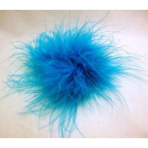  NEW Blue Rainbow Soft Feather Clip, Limited. Beauty