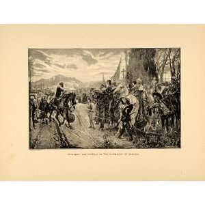   Surrender Granada Treaty   Original Halftone Print