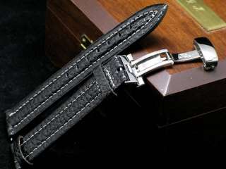 20mm Quality Leather watch strap Butterfly Clasp fits TAG Heuer 